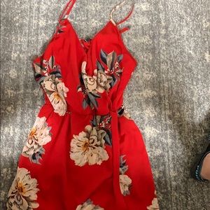 Romper/dress red